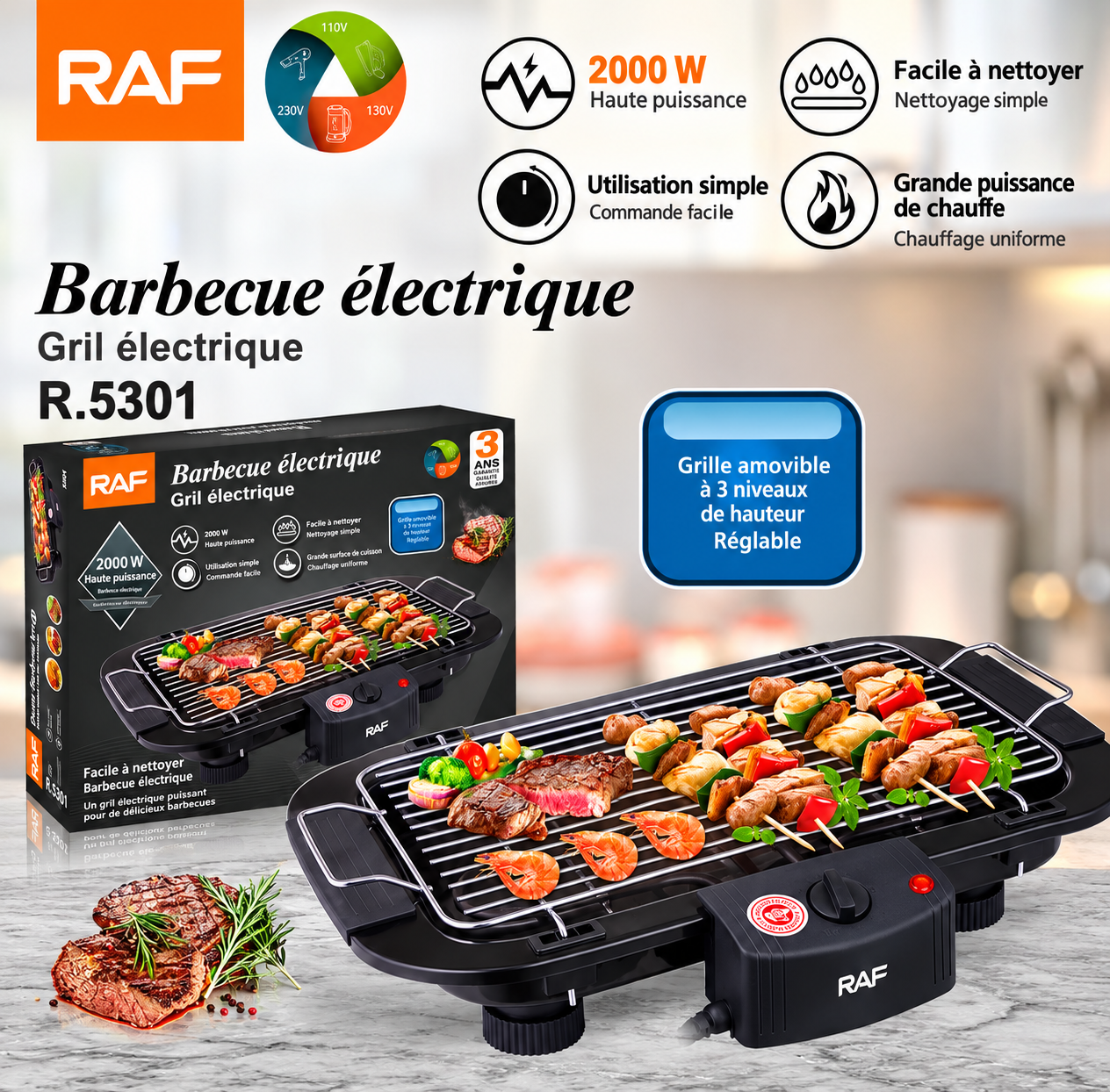 Barbecue électrique RAF R.5301 — vue 2