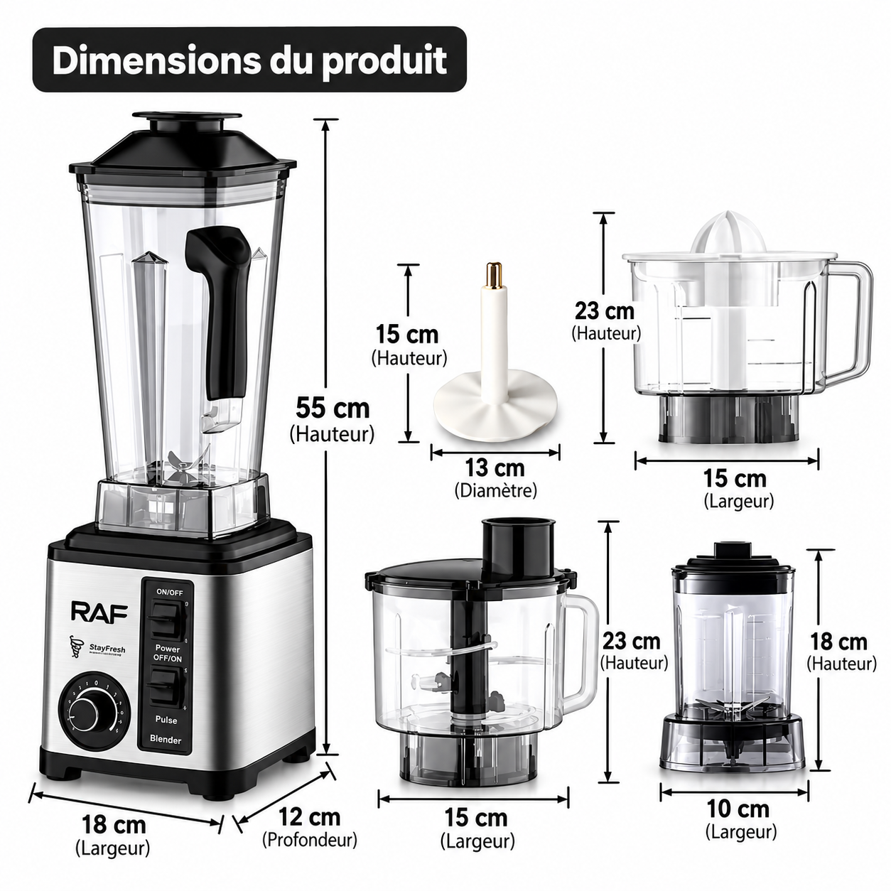 Blender multifonction RAF R.2880 — photo 4