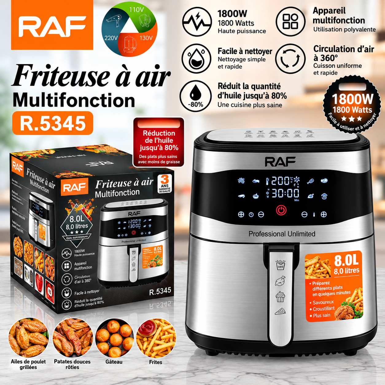 Friteuse à air RAF R.5345