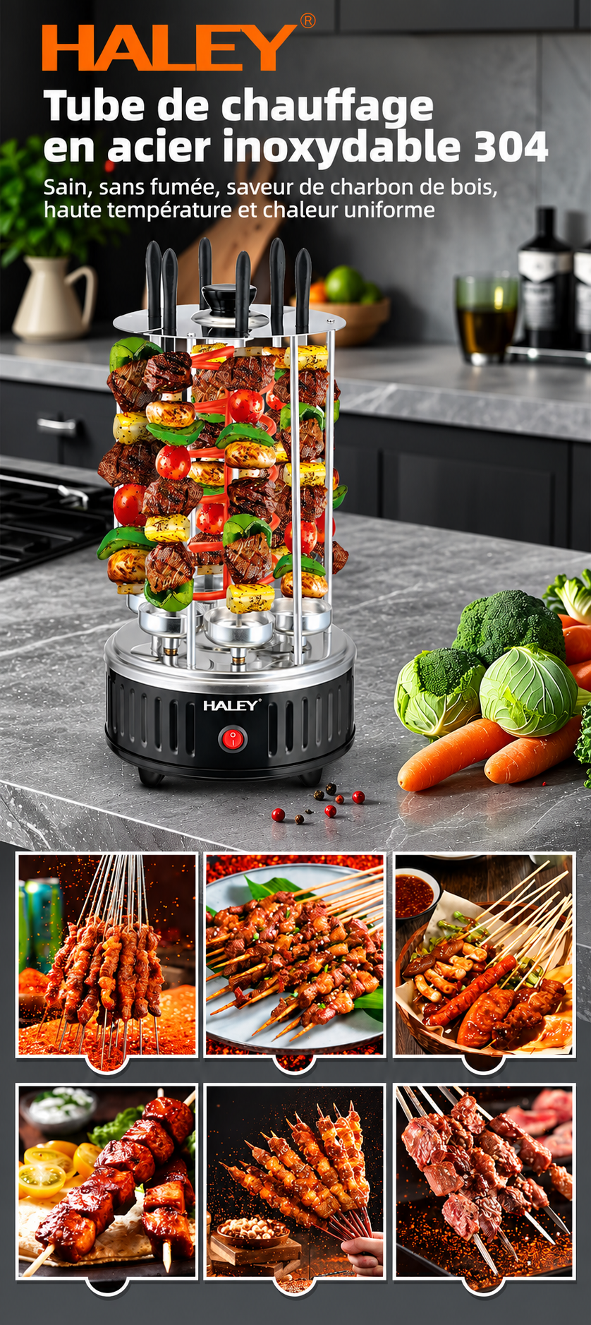 Brochettes électriques HALEY HY-8602 — vue 2