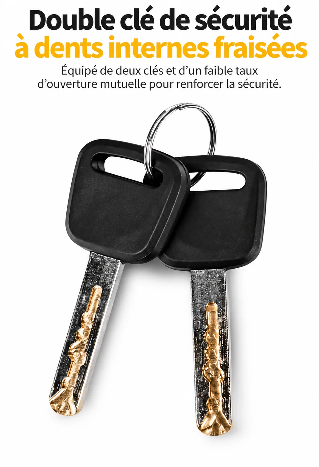 Deux clés du bloque-disque