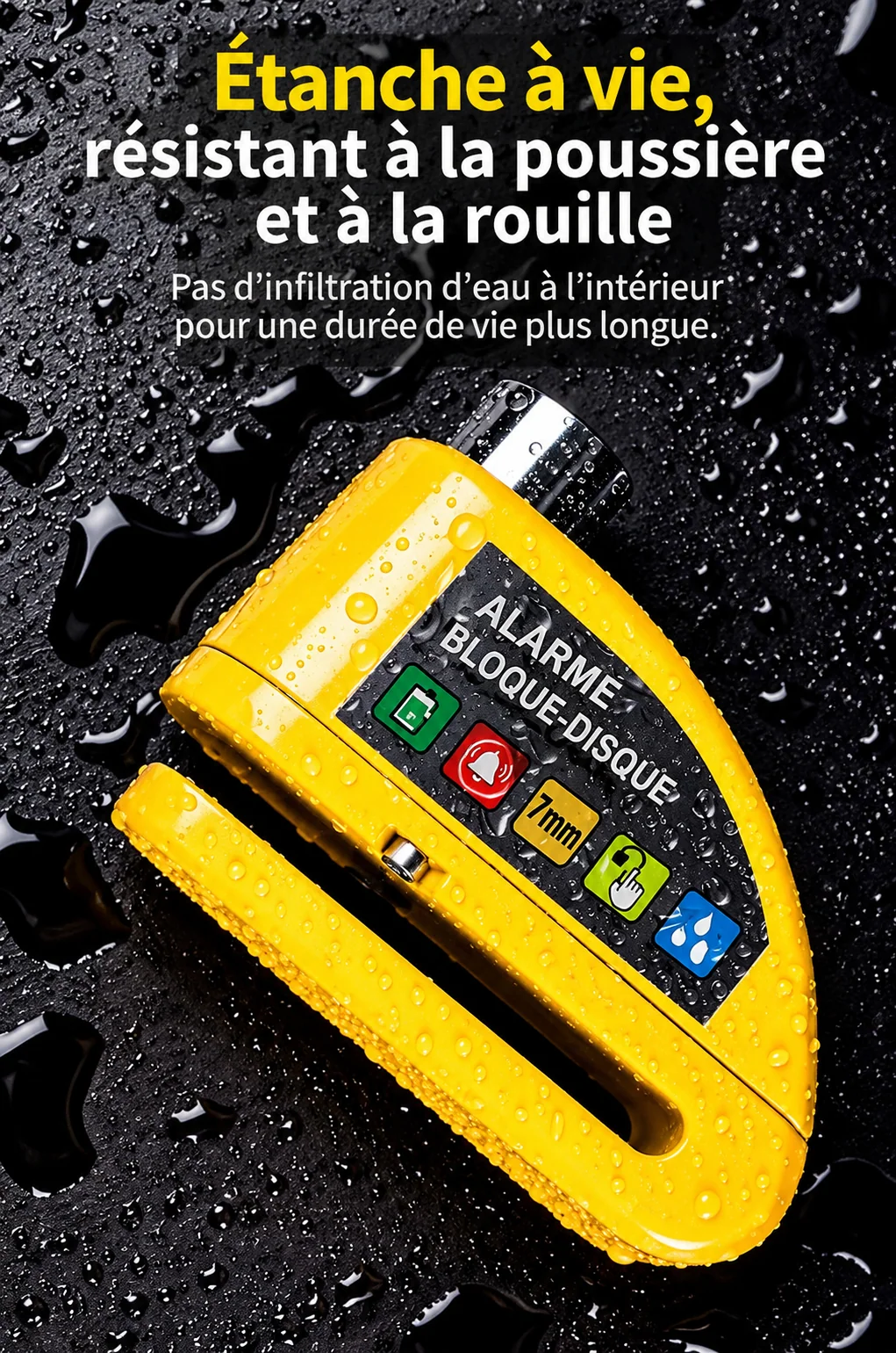 Présentation de la résistance à l’eau annoncée