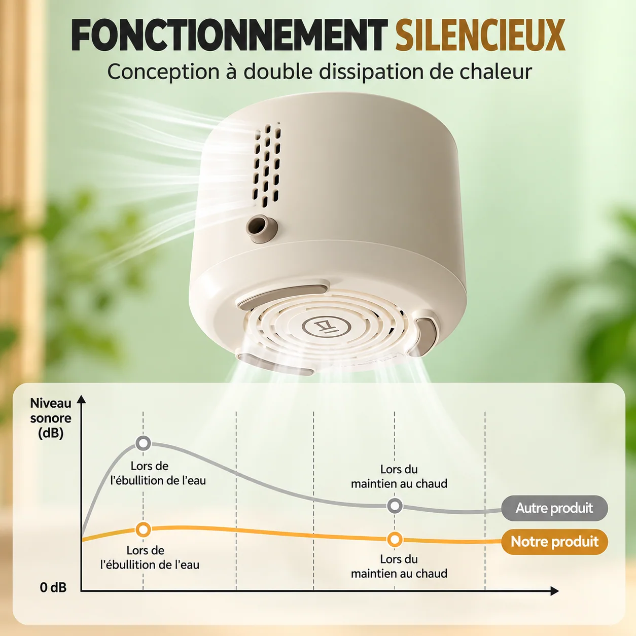 Conception de dissipation de chaleur annoncée