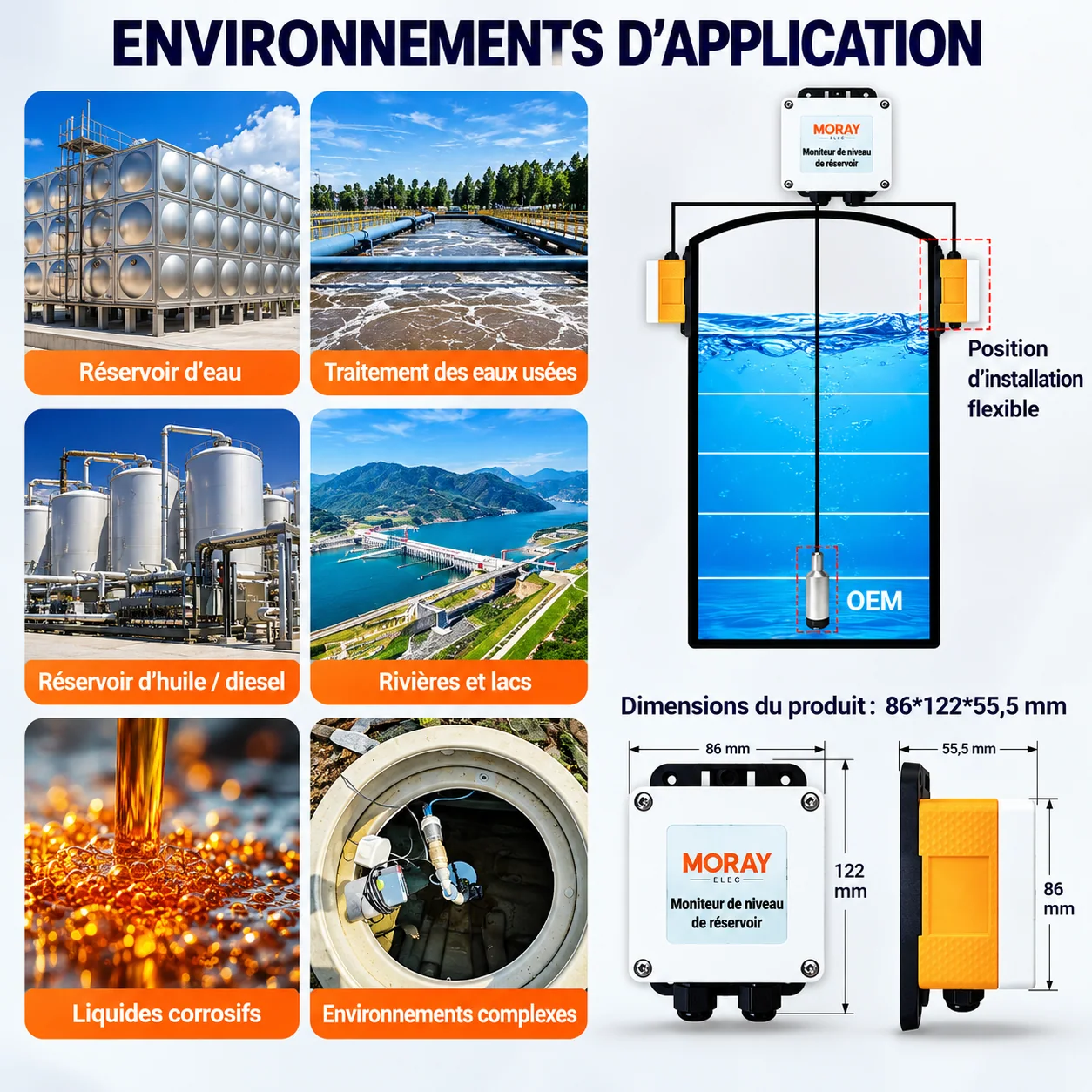 Moray Elec submersible — applications, présentation du fournisseur