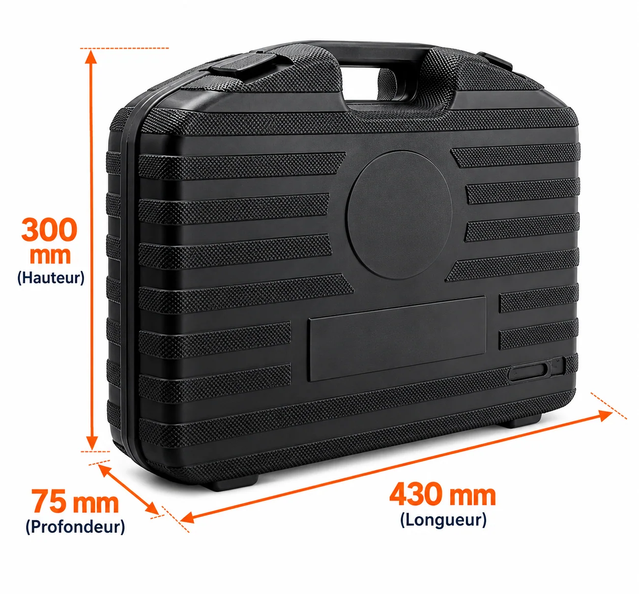 Valise de transport et dimensions annoncées