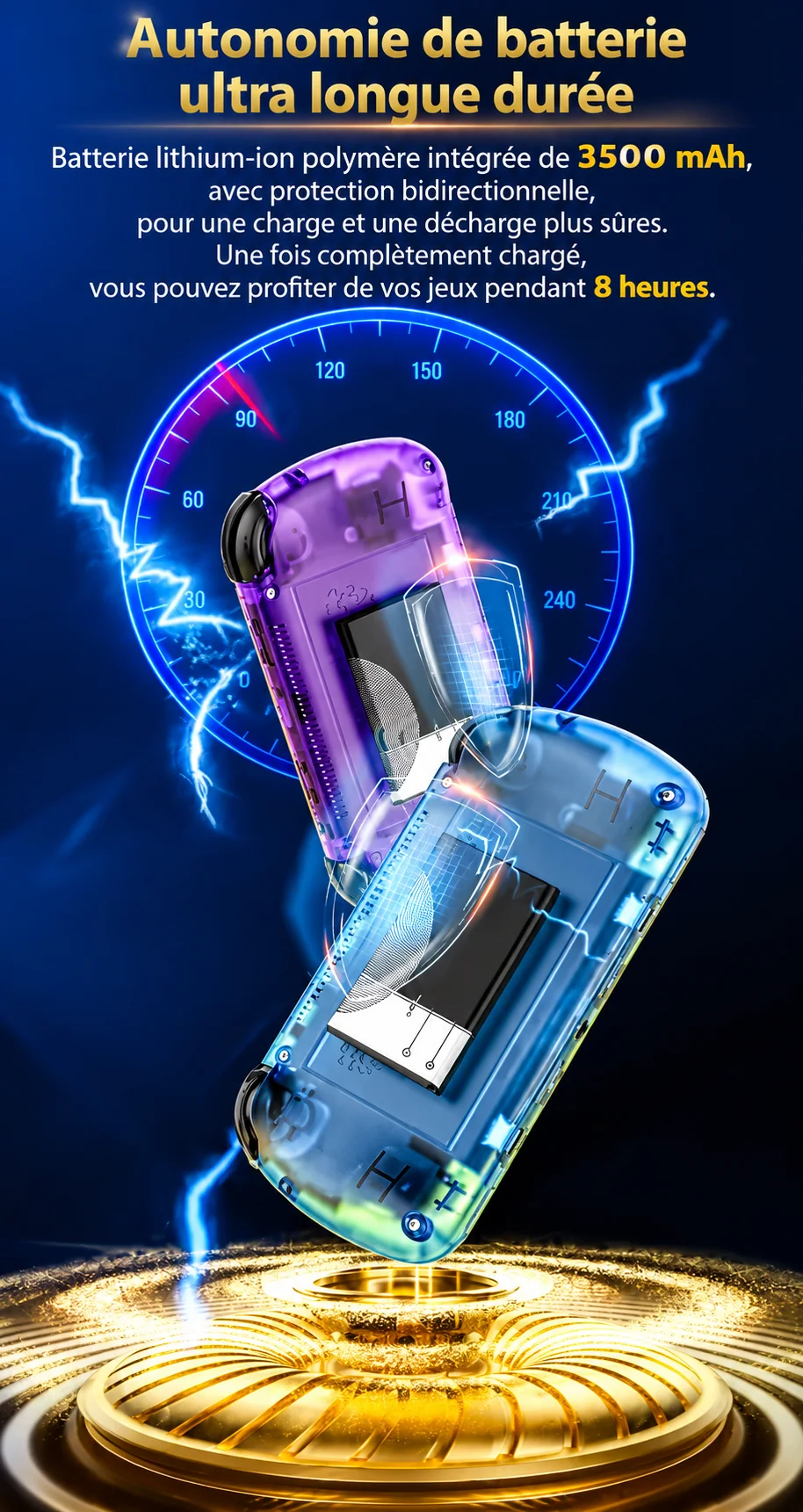Batterie de 3500 mAh et autonomie annoncée