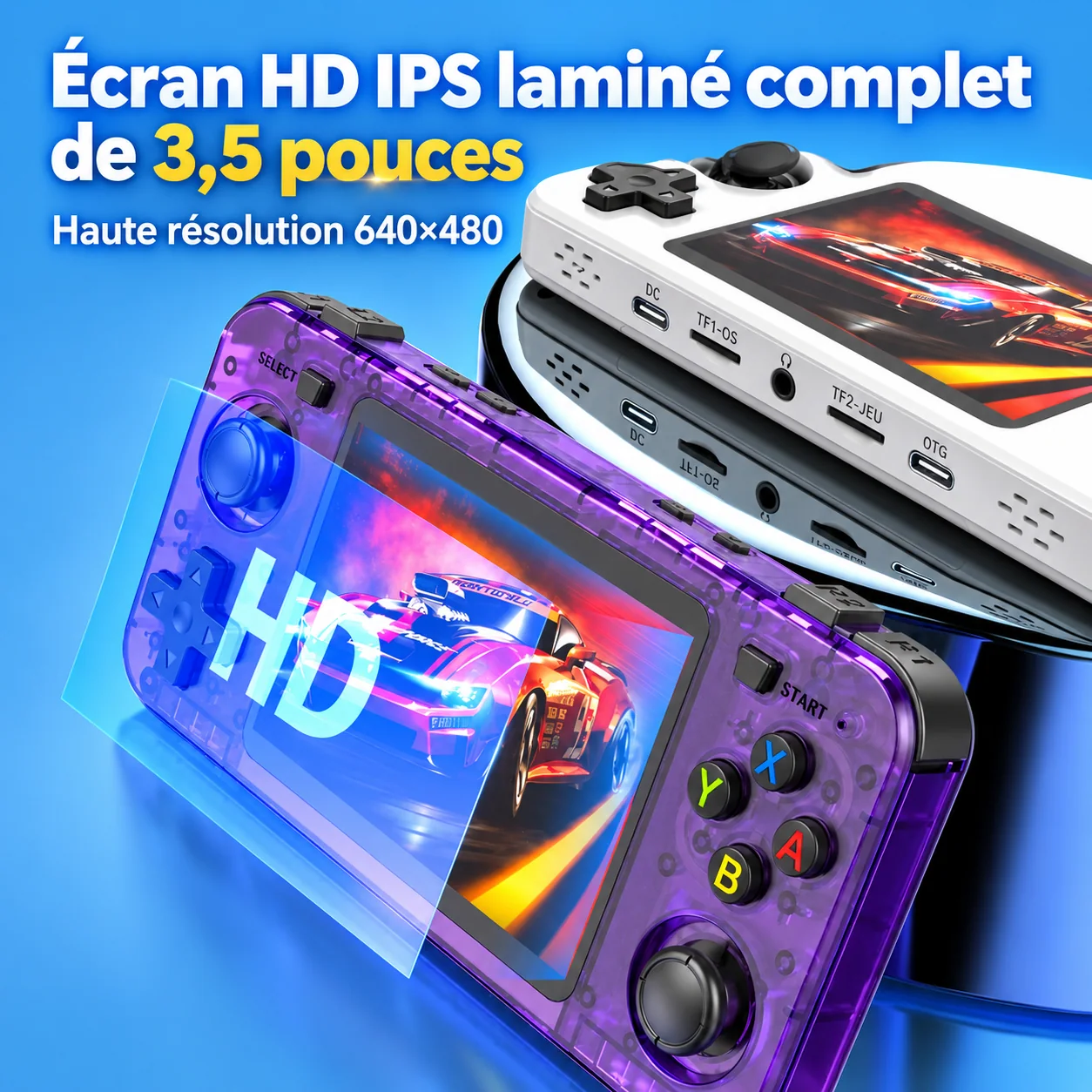 Console de jeu portable horizontale 3,5 pouces