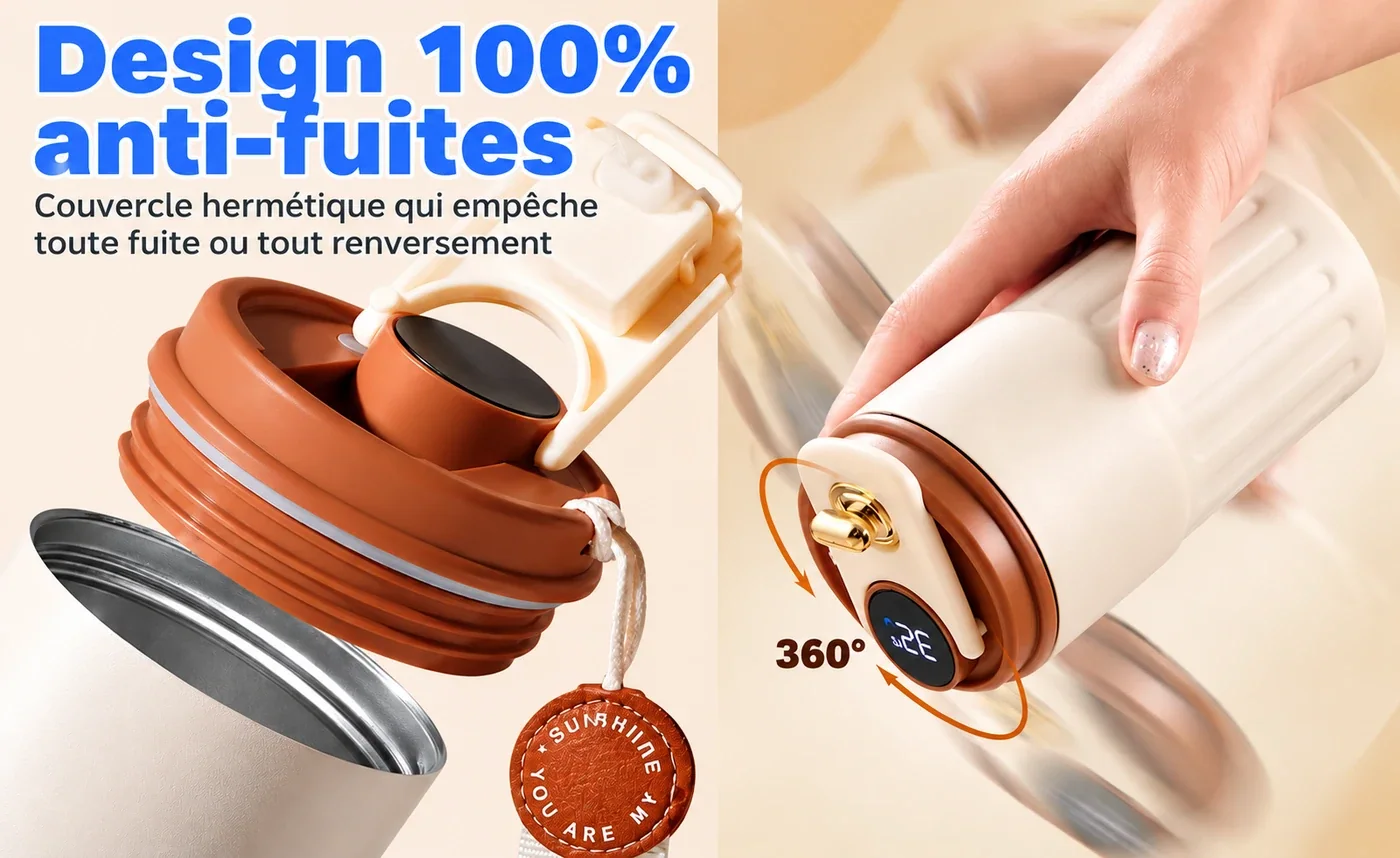 Joint du couvercle et fermeture du gobelet