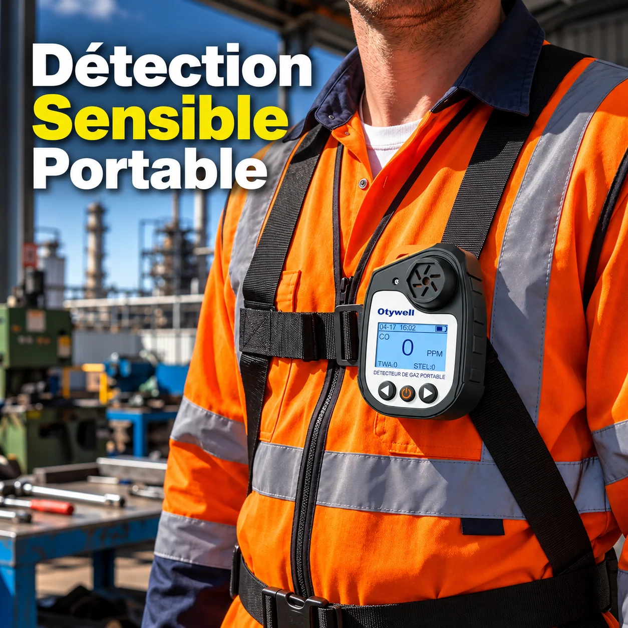Détecteur de gaz portable Otywell — écran numérique