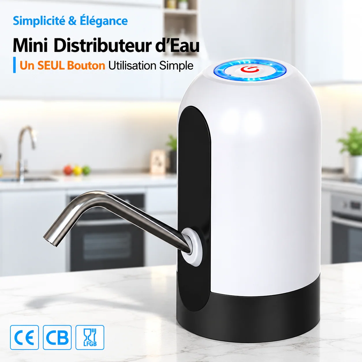 Mini distributeur d’eau électrique rechargeable USB