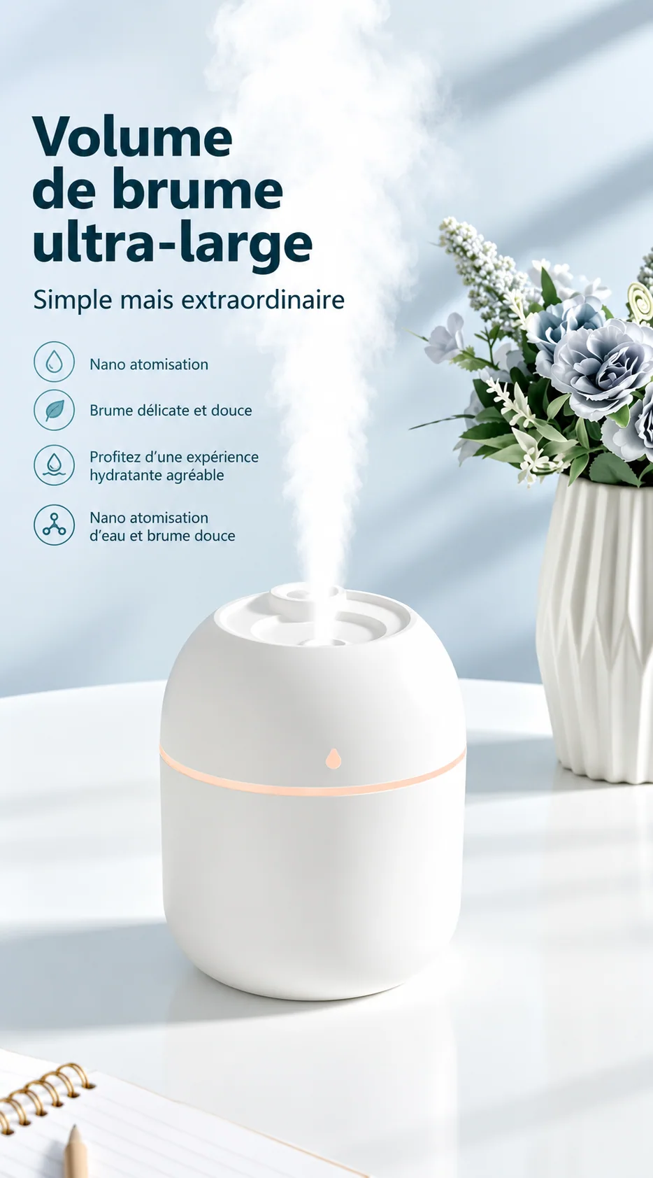Présentation de la diffusion de brume