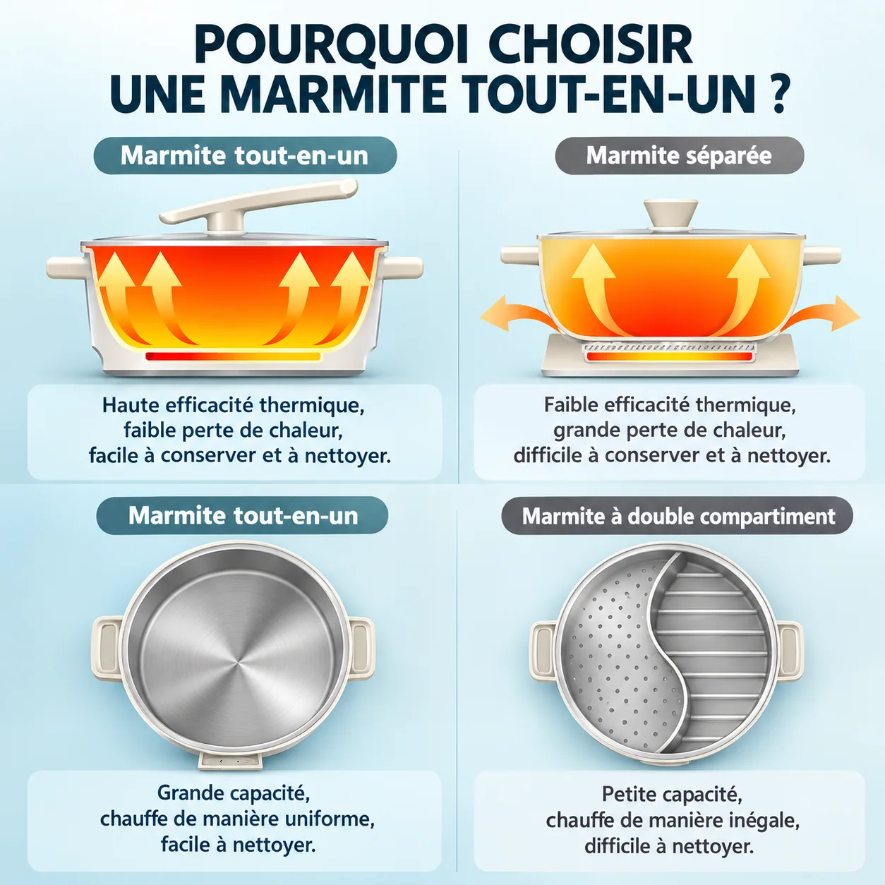 Illustration comparative de conception par le fournisseur