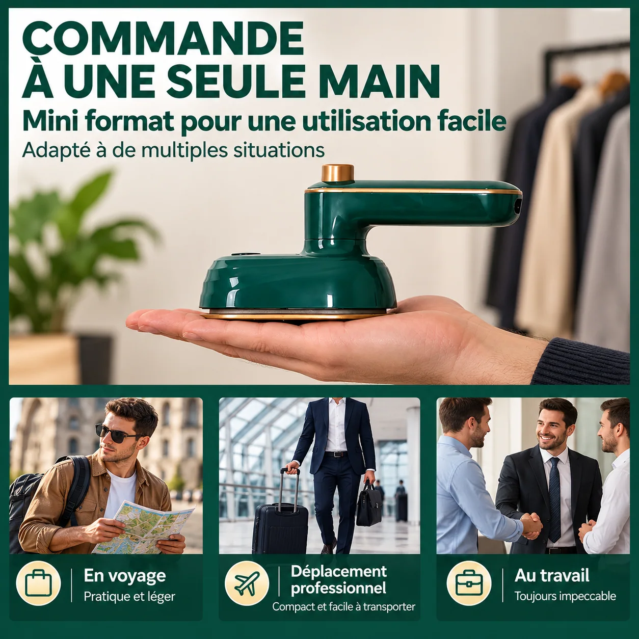 Format compact pour les déplacements
