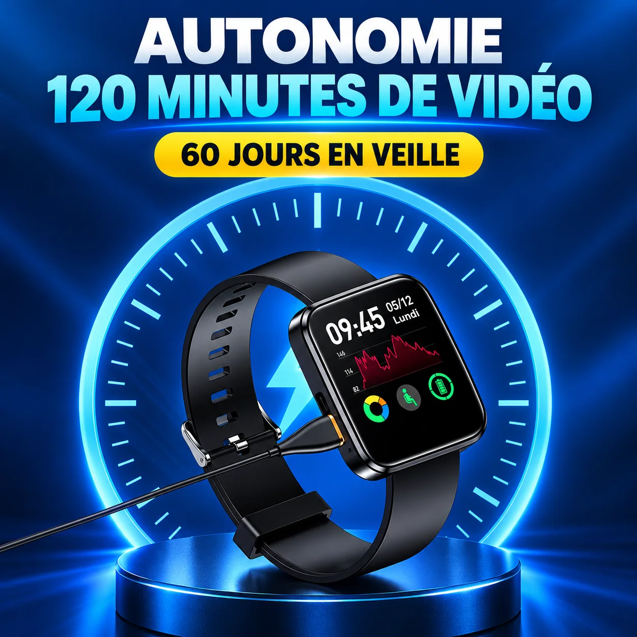 120 minutes de vidéo et 60 jours en veille annoncés