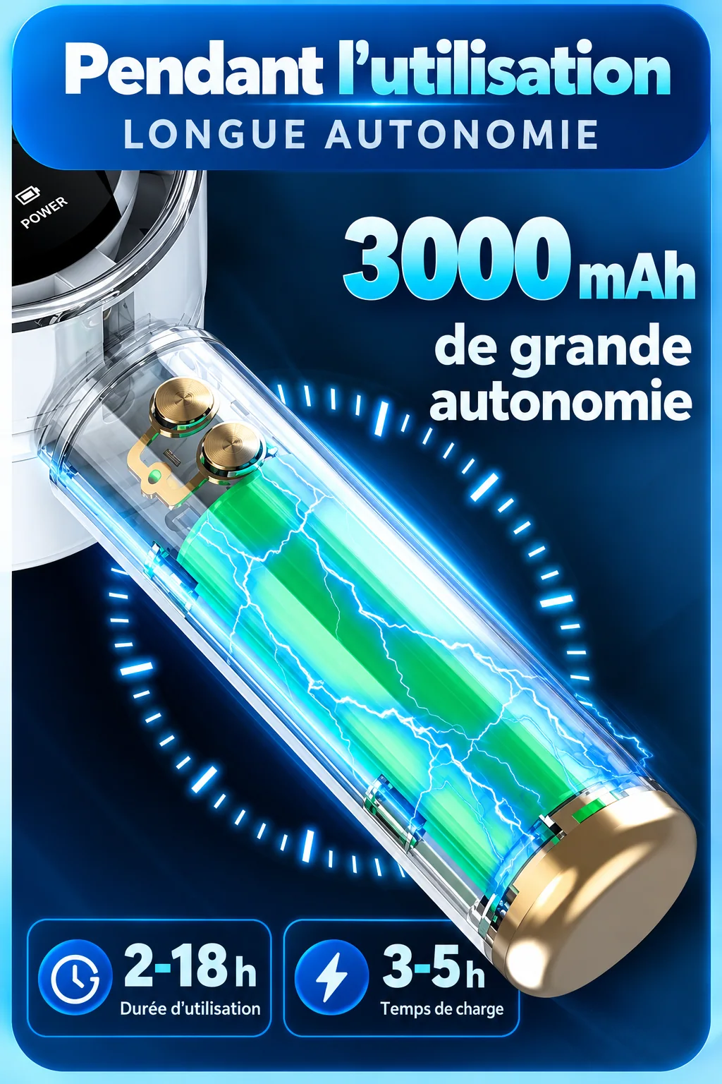 Batterie et autonomie annoncées par le fournisseur