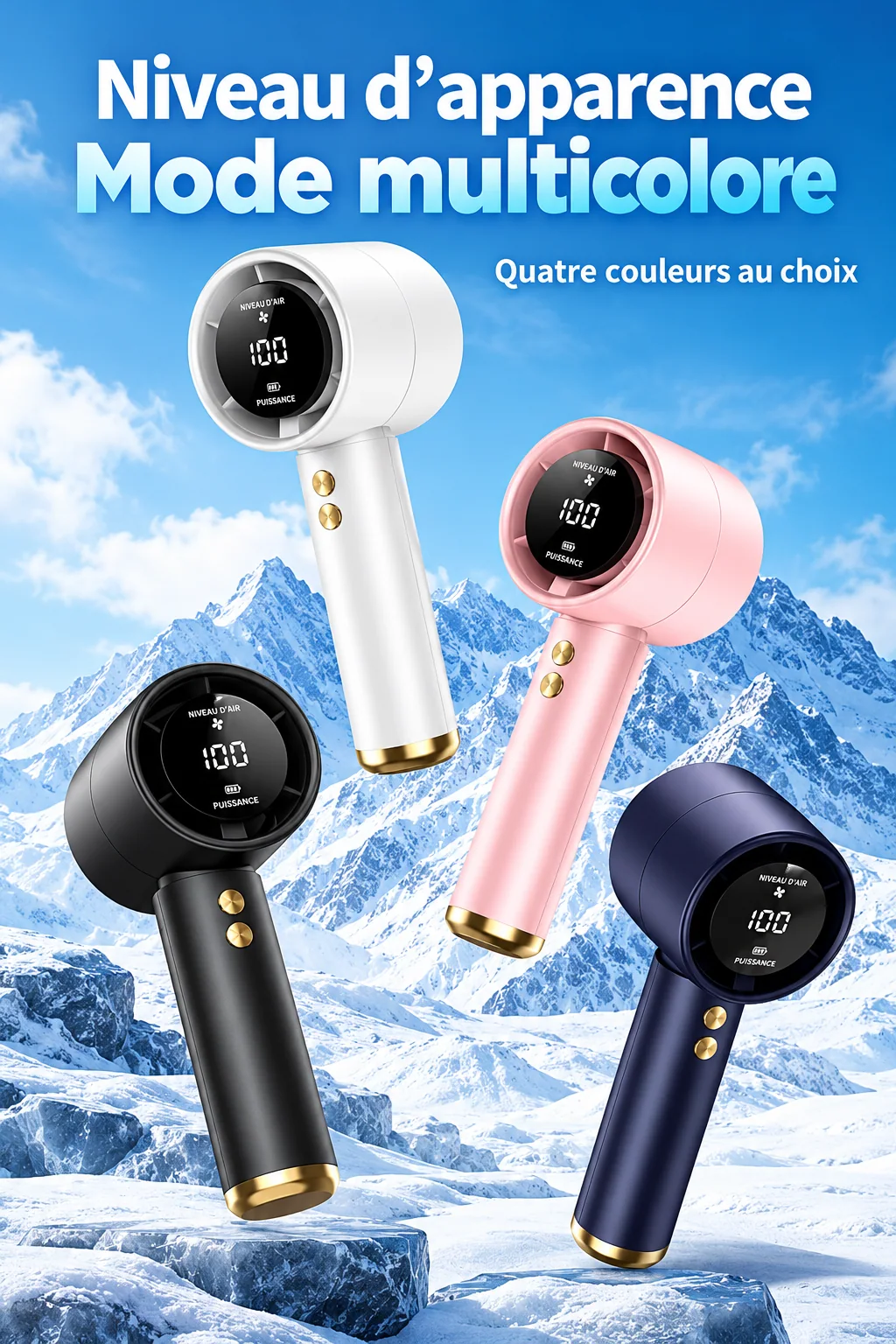 Les quatre coloris présentés